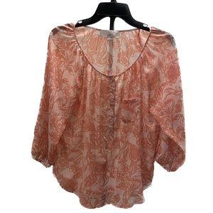 LOFT Flowy Pink Blouse